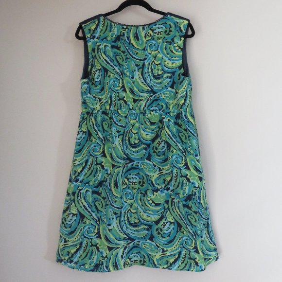 Merona Sleeveless Casual Dress | Green Paisley - Picture 4 of 10